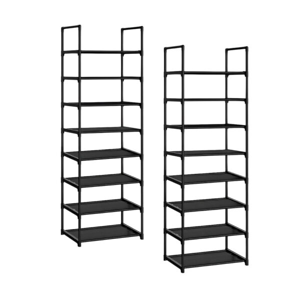 SOGA 2X 8 Tier Shoe Storage Shelf Space-Saving Caddy Rack Organiser with Handle, Furniture, Storage & Shelving, Shoe Storage, , ,  - AU DEPOT 1