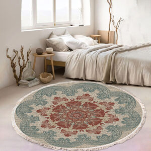 SOGA 2X 90cm Mandala Round Rug Boho Design Hippie Area Rug Anti-slip Doormat, Home Decor, Home & Living, Home Decor, Rugs, Shaggy Rugs, ,  - AU DEPOT 2