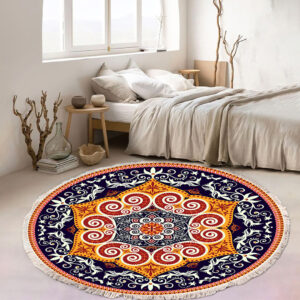 SOGA 2X 90cm Round Mandala Ethnic Style Round Carpet, Anti-slip Doormat, Home Decor, Home & Living, Home Decor, Rugs, Shaggy Rugs, ,  - AU DEPOT 2