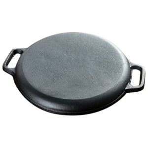 SOGA 2X Cast Iron 30cm Frying Pan Skillet Coating Steak Sizzle Platter, Home & Living, Kitchen & Dining, Cookware, Griddles & Grill Pans, ,  - AU DEPOT 2