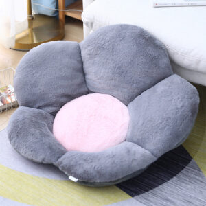 SOGA 2X Dark Gray Whimsical Big Flower Shape Cushion Soft Leaning Bedside Pad Floor Plush Pillow Home Decor, Furniture, Living Room Furniture, Occasional Chairs, , ,  - AU DEPOT 2