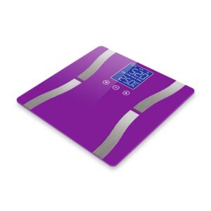 SOGA 2X Digital Body Fat Scale Bathroom Scales Weight Gym Glass Water LCD Purple/Pink, home & living, bathroom, bathroom accessories, bathroom scales, ,  - AU DEPOT 2