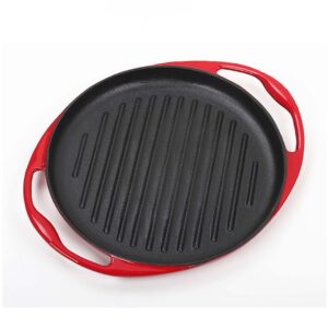 SOGA 2X Enamel Porcelain 26cm Cast Iron Frying Pan Skillet Non-stick Coating Steak Sizzle Platter, Home & Living, Kitchen & Dining, Cookware, Griddles & Grill Pans, ,  - AU DEPOT 2