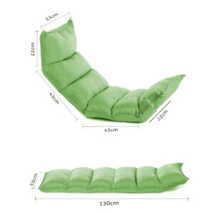 SOGA 2X Foldable Tatami Floor Sofa Bed Meditation Lounge Chair Recliner Lazy Couch Green, Furniture, Living Room Furniture, Occasional Chairs, , ,  - AU DEPOT 2