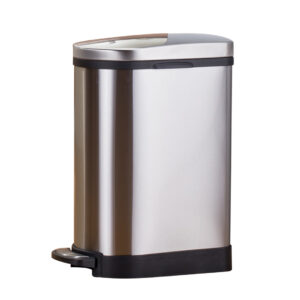 SOGA 2X Foot Pedal Stainless Steel Rubbish Recycling Garbage Waste Trash Bin 10L U, Home & Living, Kitchen & Dining, Kitchen Storage, Kitchen Bins, ,  - AU DEPOT 2