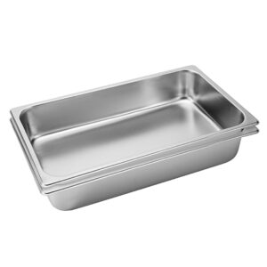 SOGA 2X Gastronorm GN Pan Full Size 11 GN Pan 10cm Deep Stainless Steel Tray Baking Trays GastronormPans5404X2 AU DEPOT Baking Trays - AU DEPOT