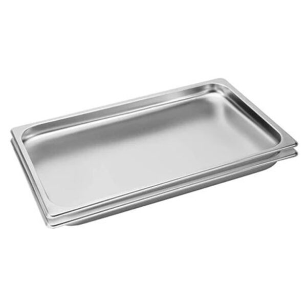 SOGA 2X Gastronorm GN Pan Full Size 1/1 GN Pan 2cm Deep Stainless Steel Tray, Home & Living, Kitchen & Dining, Bakeware, Baking Trays, ,  - AU DEPOT 1