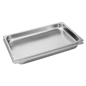 SOGA 2X Gastronorm GN Pan Full Size 11 GN Pan 4cm Deep Stainless Steel Tray Baking Trays GastronormPans5402X2A AU DEPOT Baking Trays - AU DEPOT