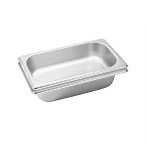 SOGA 2X Gastronorm GN Pan Full Size 1/3 GN Pan 6.5 cm Deep Stainless Steel Tray, Home & Living, Kitchen & Dining, Bakeware, Baking Trays, ,  - AU DEPOT 1