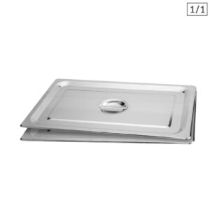 SOGA 2X Gastronorm GN Pan Lid Full Size 11 Stainless Steel Tray Top Cover Baking Trays GP5501 JLID1F X2 AU DEPOT Baking Trays - AU DEPOT