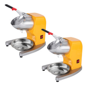 SOGA 2X Ice Shaver Electric Stainless Steel Ice Crusher Slicer Machine Commercial Yellow Specialty Appliances IceShaverYellowDoubleX2 AU DEPOT Specialty Appliances - AU DEPOT