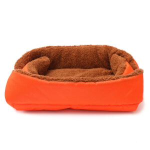 SOGA 2X Orange Dual-purpose Cushion Nest Cat Dog Bed Warm Plush Kennel Mat Pet Home Travel Essentials, Pet Supplies, Dogs, Carriers & Travel Products, , ,  - AU DEPOT 2