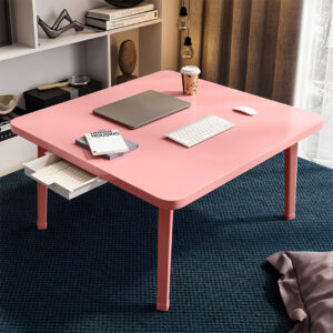 SOGA 2X Pink Portable Floor Table Small Square Space-Saving Mini Desk Home Decor, Desks & Computer Tables, , , , ,  - AU DEPOT 2