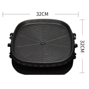 SOGA 2X Portable Korean BBQ Butane Gas Stove Stone Grill Plate Non Stick Coated Square, home & living, outdoor living, barbecues, barbecue accessories, spare parts & fittings,  - AU DEPOT 2