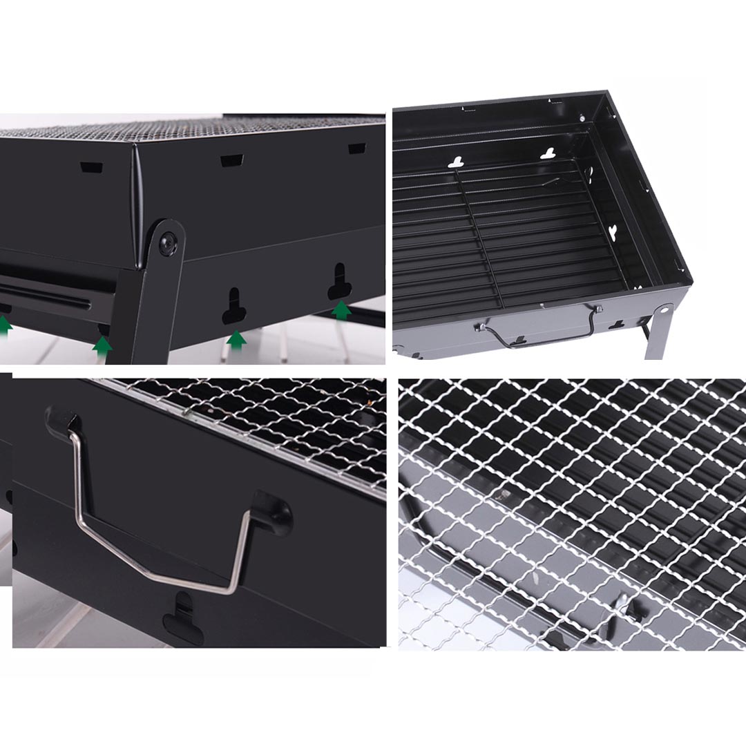 SOGA 2X Portable Mini Folding Thick Box-type Charcoal Grill for Outdoor BBQ Camping, Sports & Outdoors, Camping & Hiking, Gas & Fuel Appliances, Portable Stoves, ,  - AU DEPOT 5