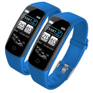 SOGA 2X Sport Monitor Wrist Touch Fitness Tracker Smart Watch Blue SWatchV8BlueX2 AU DEPOT - AU DEPOT