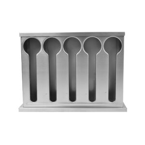 SOGA 2X Stainless Steel Buffet Restaurant Spoon Utensil Holder Storage Rack 5 Holes, Home & Living, Kitchen & Dining, Tableware, Cutlery, ,  - AU DEPOT 2