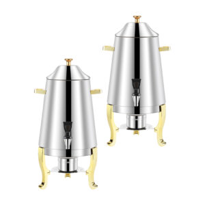 SOGA 2X Stainless Steel Dispenser Beverage Juicer Commercial Buffet Drink Container Jug with Side Handles Spirit Dispensers VICDispenser5711X2 AU DEPOT Spirit Dispensers - AU DEPOT