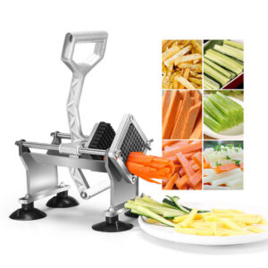 SOGA 2X Stainless Steel Potato Cutter Commercial-Grade French Fry and Fruit/Vegetable Slicer with 3 Blades, Home & Living, Kitchen & Dining, Kitchen Tools & Utensils, Graters, Peelers & Slicers, ,  - AU DEPOT 2