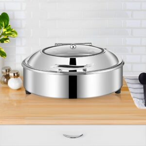 SOGA 2X Stainless Steel Round Chafing Dish Tray Buffet Cater Food Warmer Chafer with Top Lid, Furniture, Kitchen & Dining Room Furniture, Buffets, Sideboards & Kitchen Islands, , ,  - AU DEPOT 2