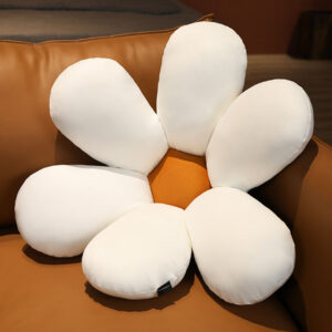 SOGA 2X White Daisy Flower Shape Cushion Soft Leaning Bedside Pad Floor Plush Pillow Home Decor, Furniture, Living Room Furniture, Occasional Chairs, , ,  - AU DEPOT 2