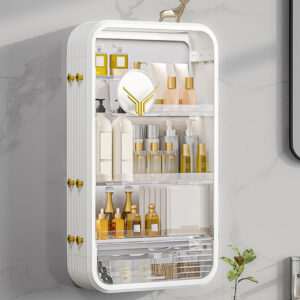 SOGA 2X White Multi Tier Cosmetic Storage Rack Bathroom Vanity Tray Display Stand Organiser, Home, Bathroom, Bathroom Accessories, Bathroom Storage, ,  - AU DEPOT 2