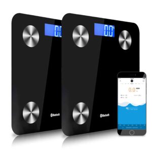 SOGA 2X Wireless Bluetooth Digital Body Fat Scale Bathroom Health Analyser Weight Black bathroom scales BodyFatScaleBluetoothBlackX2 AU DEPOT bathroom scales - AU DEPOT