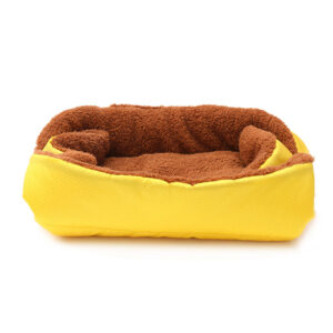 SOGA 2X Yellow Dual-purpose Cushion Nest Cat Dog Bed Warm Plush Kennel Mat Pet Home Travel Essentials, Pet Supplies, Dogs, Carriers & Travel Products, , ,  - AU DEPOT 2