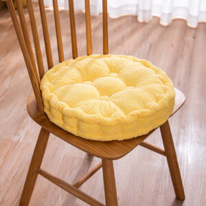 SOGA 2X Yellow Round Cushion Soft Leaning Plush Backrest Throw Seat Pillow Home Office Decor, Furniture, Living Room Furniture, Occasional Chairs, , ,  - AU DEPOT 2