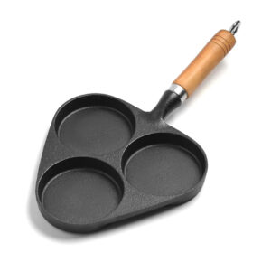 SOGA 3 Mold Cast Iron Breakfast Fried Egg Pancake Omelette Fry Pan Frying Pans ZPaiB4 AU DEPOT Frying Pans - AU DEPOT