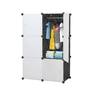 SOGA 3 Tier 6 Cube Portable Wardrobe Divide Grid Modular Storage Organiser Foldable Closet Other Wrobe1770 AU DEPOT Other - AU DEPOT