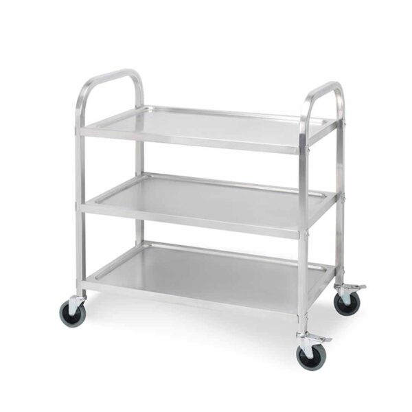 SOGA 3 Tier 95x50x95cm Stainless Steel Kitchen Dinning Food Cart Trolley Utility Size Large, Business & Industrial, Food Service, Food Service Carts, , ,  - AU DEPOT 1