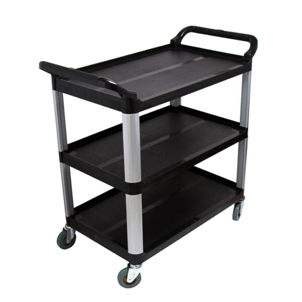 SOGA 3 Tier Food 83.5x43x95cm Trolley Food Waste Cart Storage Mechanic Kitchen Black Small, Business & Industrial, Food Service, Food Service Carts, , ,  - AU DEPOT 1