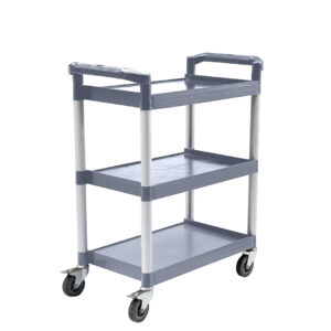 SOGA 3 Tier Food Trolley Portable Kitchen Cart Multifunctional Big Utility Service with wheels 830x420x950mm Gray, Business & Industrial, Food Service, Food Service Carts, , ,  - AU DEPOT 1