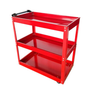 SOGA 3 Tier Tool Storage Cart Portable Service Utility Heavy Duty Mobile Trolley Red, Garden, Tools & Hardware, Garage Storage & Organisation, Tool Organisers, , ,  - AU DEPOT 1