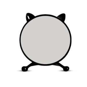 SOGA 30cm Black Smart Makeup Bedroom Table Mirror Cat Ear Style No LED Light, Home, Bathroom, Bathroom Accessories, Bathroom Storage, ,  - AU DEPOT 1