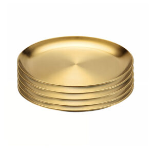 SOGA 30cm Premium Gold Grilling Plate Durable Heat Resistant Perfect for BBQs and Outdoor Cooking Kitchen Essential saucepans VICPlate62 AU DEPOT saucepans - AU DEPOT