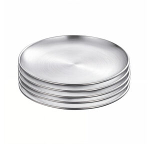 SOGA 30cm Premium Silver Grilling Plate Durable Heat Resistant Perfect for BBQs and Outdoor Cooking Kitchen Essential saucepans VICPlate56 AU DEPOT saucepans - AU DEPOT