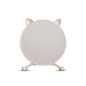 SOGA 30cm White Smart Makeup Bedroom Table Mirror Cat Ear Style No LED Light Bathroom Storage MirrorE1 AU DEPOT Bathroom Storage - AU DEPOT