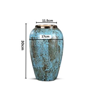 SOGA 30x19cm Light Blue Medium Ceramic Flower Vase Elegant Living Room Home Decor, Home & Living, Home Decor, Vases, , ,  - AU DEPOT 2