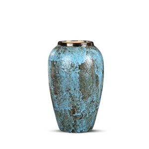 SOGA 30x19cm Light Blue Medium Ceramic Flower Vase Elegant Living Room Home Decor Vase808 AU DEPOT - AU DEPOT