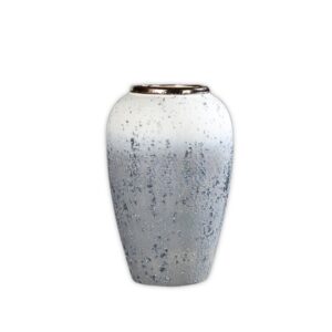 SOGA 30x19cm White and Grey Medium Ceramic Flower Vase Elegant Living Room Home Decor Vase826 AU DEPOT - AU DEPOT