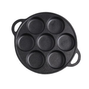 SOGA 31.5cm Cast Iron Takoyaki Fry Pan Octopus Balls Maker 7 Hole Cavities Grill Mold Frying Pans ZPai011 AU DEPOT Frying Pans - AU DEPOT