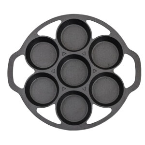 SOGA 32cm Cast Iron Takoyaki Fry Pan Octopus Balls Maker 7 Hole Cavities Grill Mold Frying Pans ZPai014 AU DEPOT Frying Pans - AU DEPOT