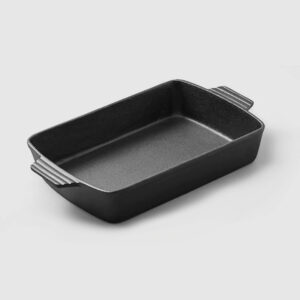 SOGA 33cm Cast Iron Rectangle Bread Cake Baking Dish Lasagna Roasting Pan Baking Dishes ZPaiA10 AU DEPOT Baking Dishes - AU DEPOT