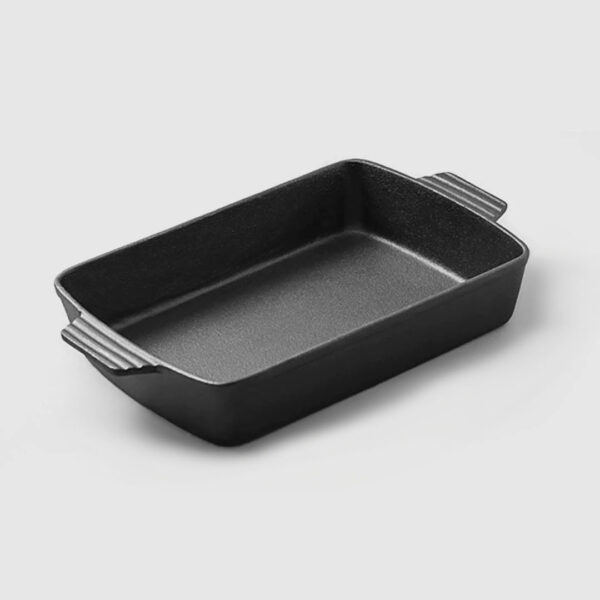 SOGA 33cm Cast Iron Rectangle Bread Cake Baking Dish Lasagna Roasting Pan, Home & Living, Kitchen & Dining, Bakeware, Baking Dishes, ,  - AU DEPOT 1