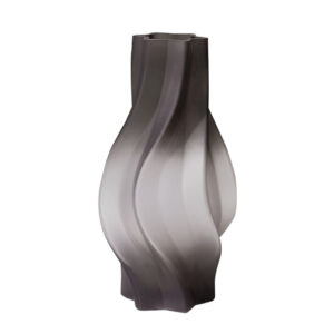 SOGA 33cm Glass Vase Grey with Beautiful glass Bubble Texture Art Vases GVaseGRY32 AU DEPOT - AU DEPOT