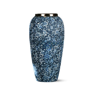 SOGA 35x17cm Blue with White Mini Floral Large Ceramic Flower Vase Elegant Living Room Home Decor, Home & Living, Home Decor, Vases, , ,  - AU DEPOT 1