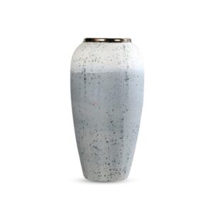 SOGA 35x17cm White and Grey Large Ceramic Flower Vase Elegant Living Room Home Decor, Home & Living, Home Decor, Vases, , ,  - AU DEPOT 1