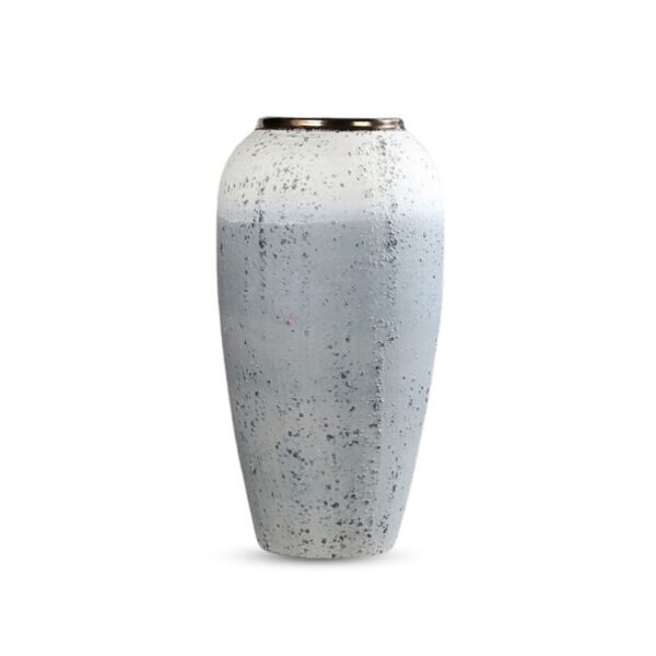 SOGA 35x17cm White and Grey Large Ceramic Flower Vase Elegant Living Room Home Decor, Home & Living, Home Decor, Vases, , ,  - AU DEPOT 1